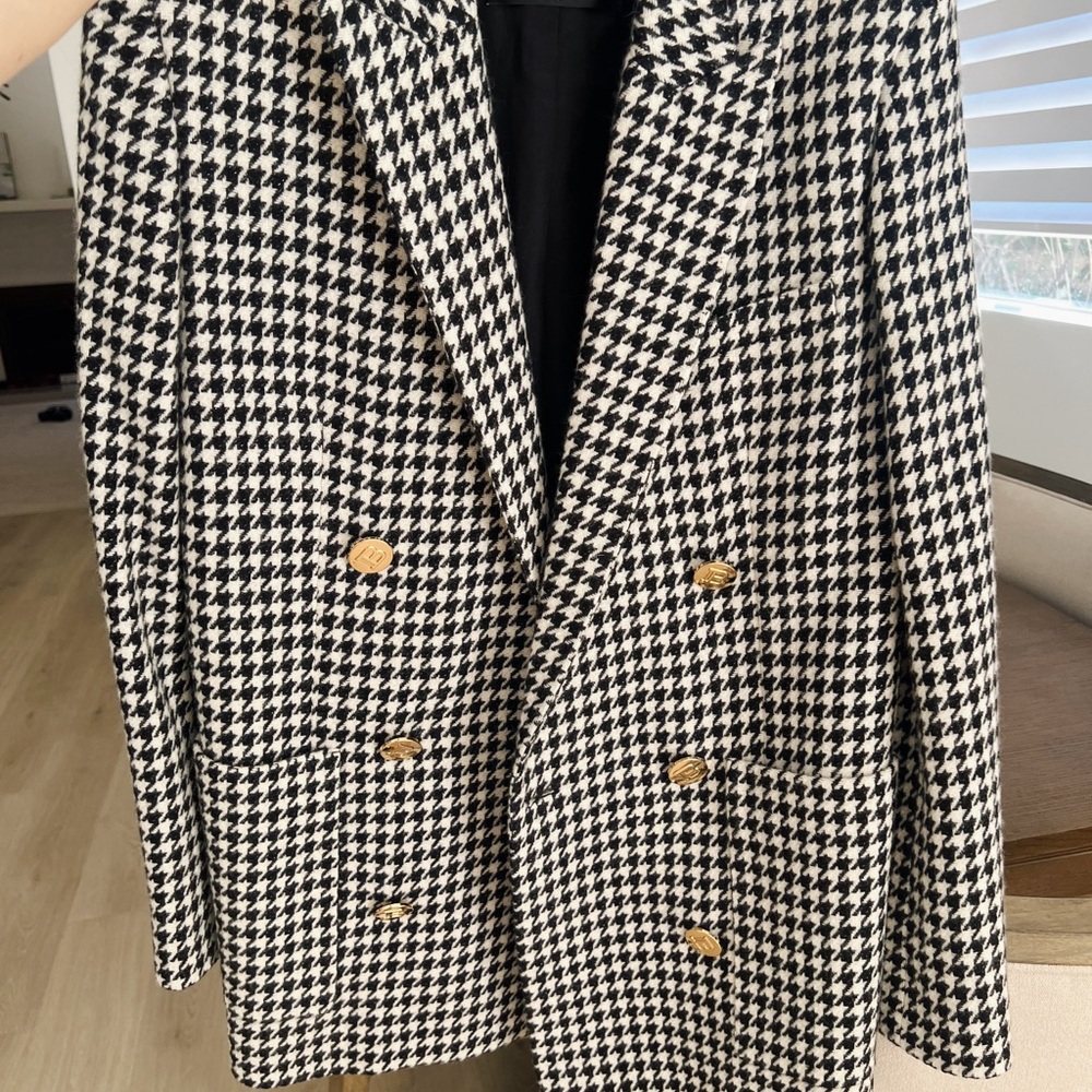 Balmain Classic Houndstooth Blazer women